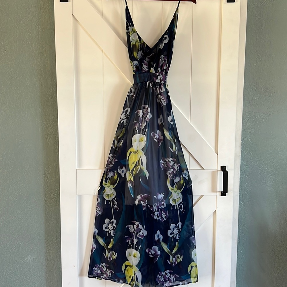 Beautiful sheer flora dress size medium